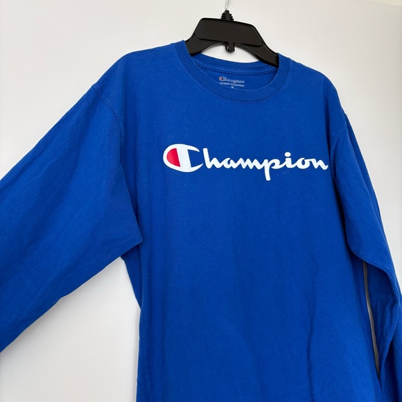 Champion Royal Blue Crewneck Long Sleeve Shirt - Picture 2 of 9
